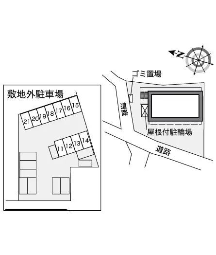 ★手数料０円★綾瀬市深谷上６丁目 月極駐車場